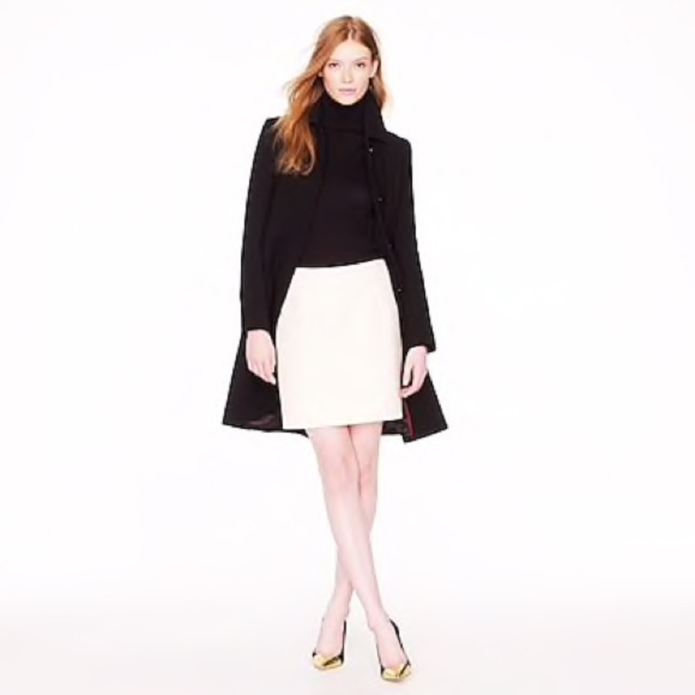 J. Crew Classic Mini Skirt in Felted Wool